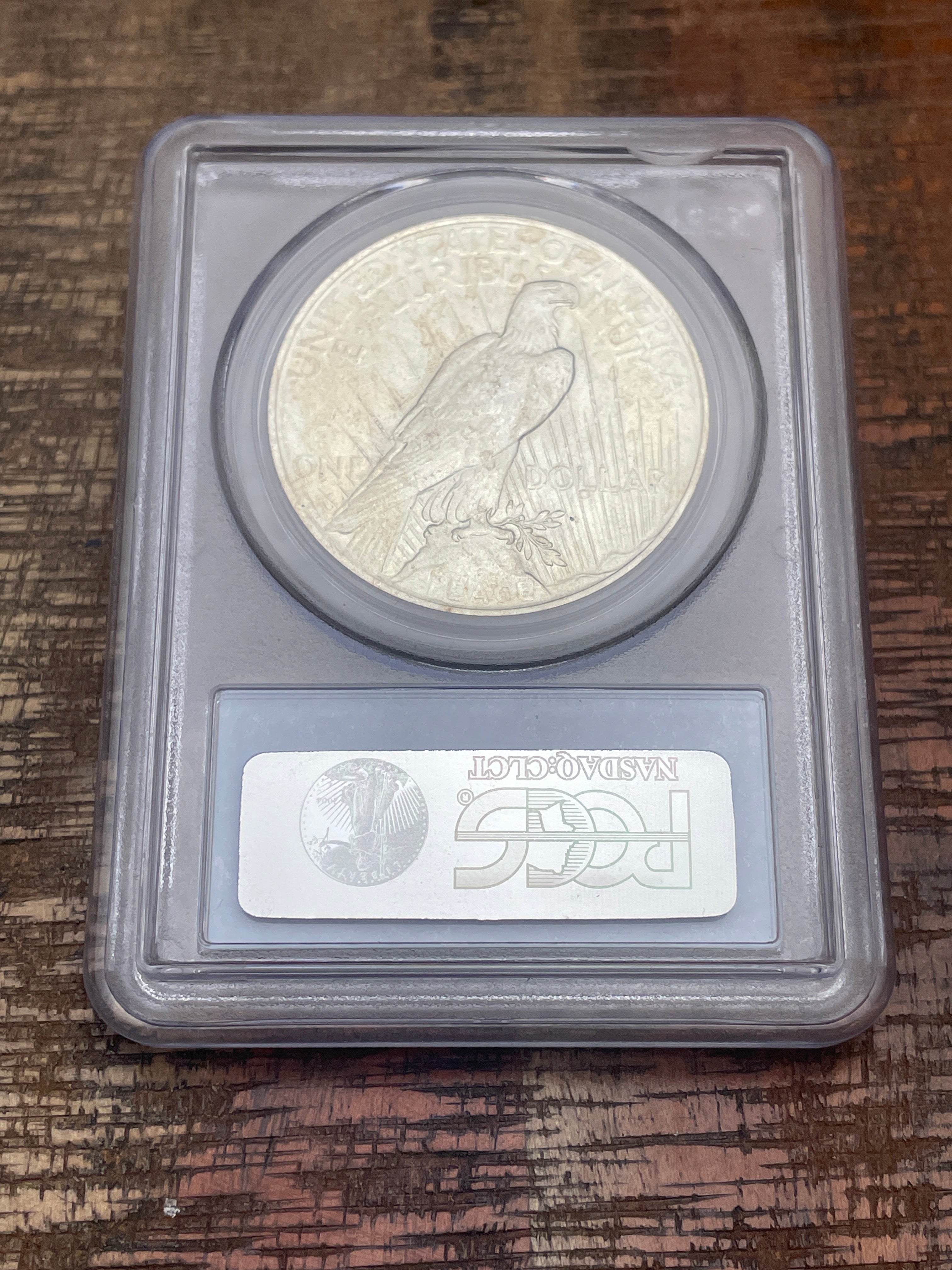1922 US $1 Peace Silver Dollar PCGS MS63