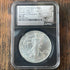 2021 $1 US American Silver Eagle, Struck at Philadelphia Mint, Heraldic Eagle T-1, Emergency Production-FR, NGC MS70