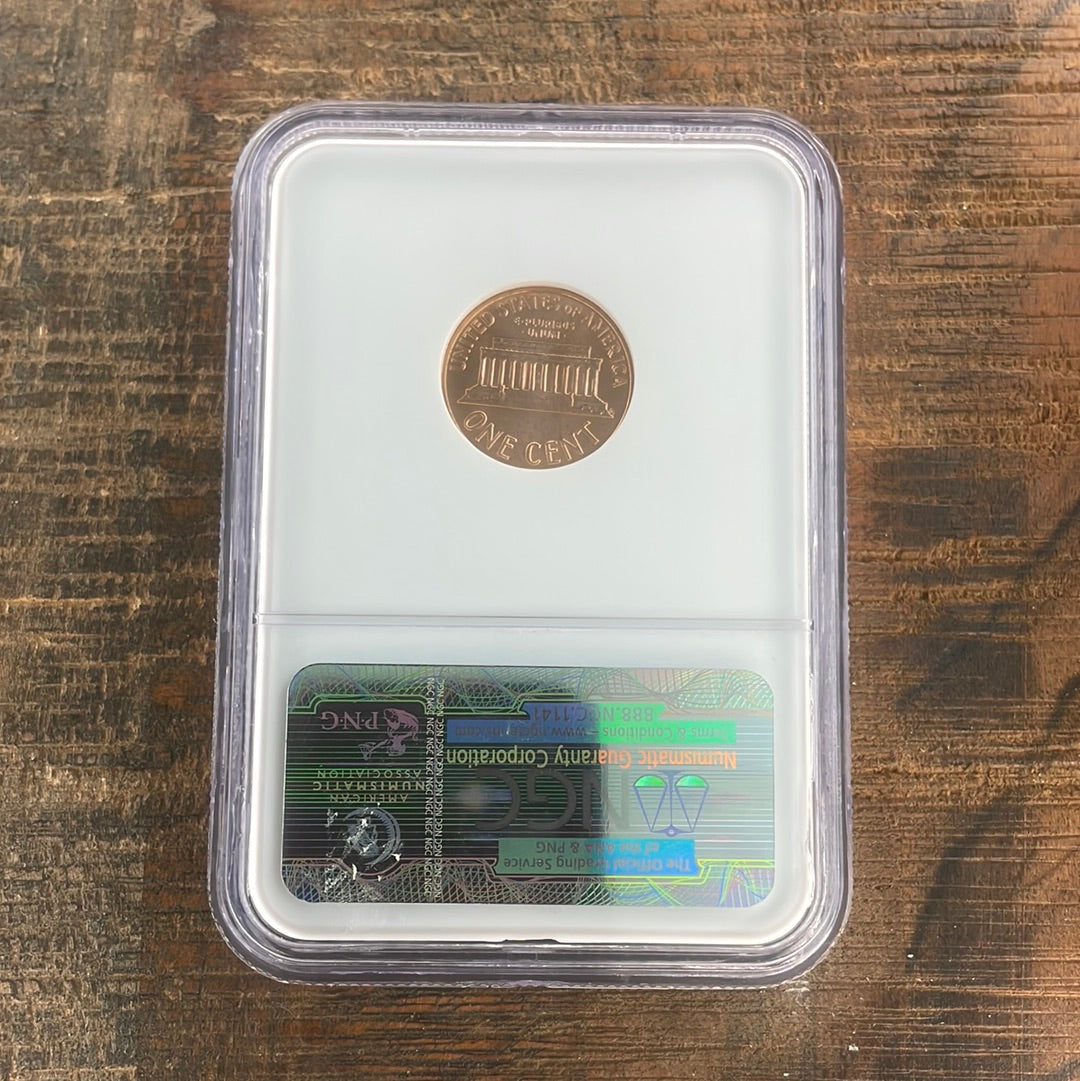 1961-D 1c US Lincoln Memorial Cent NGC MS66 RD