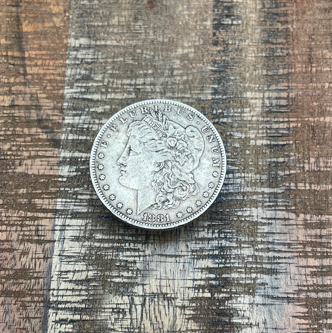 1881-O $1 US Morgan Silver Dollar