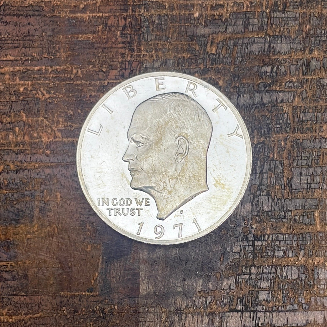 1971-S $1 US Eisenhower Dollar 40% Silver