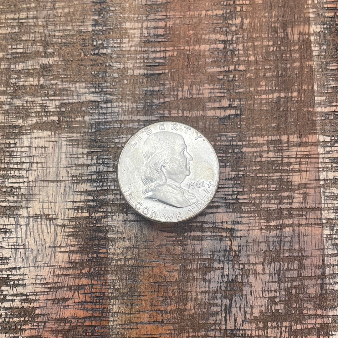 1961 50C US Franklin Half Dollar