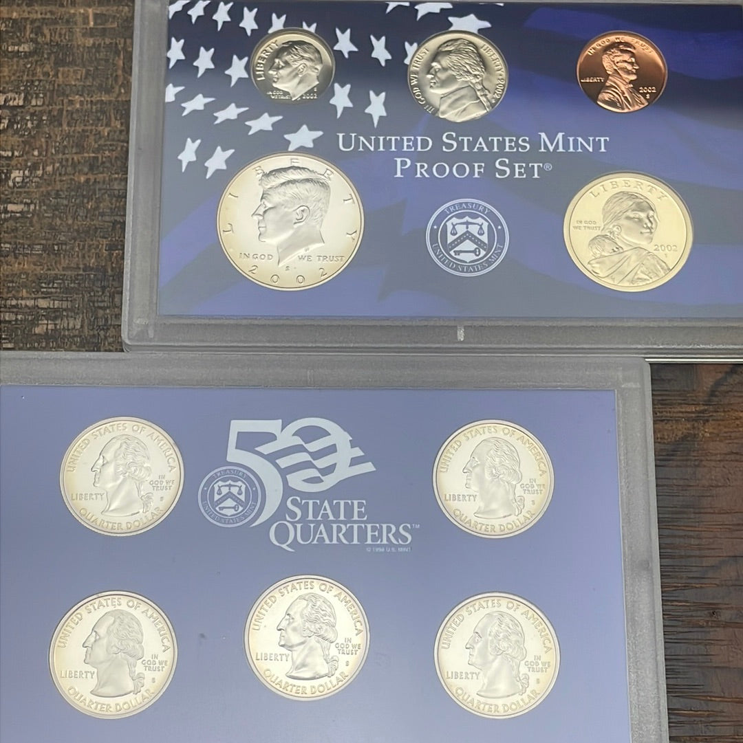 2002 - 10 Coin Proof Set in OGP