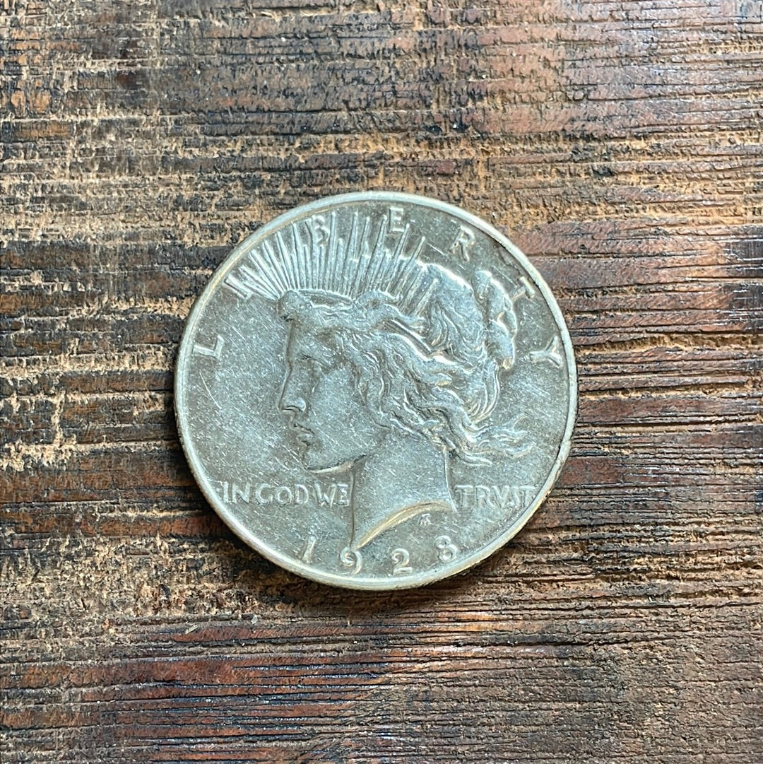 1928-S $1 US Silver Peace Dollar