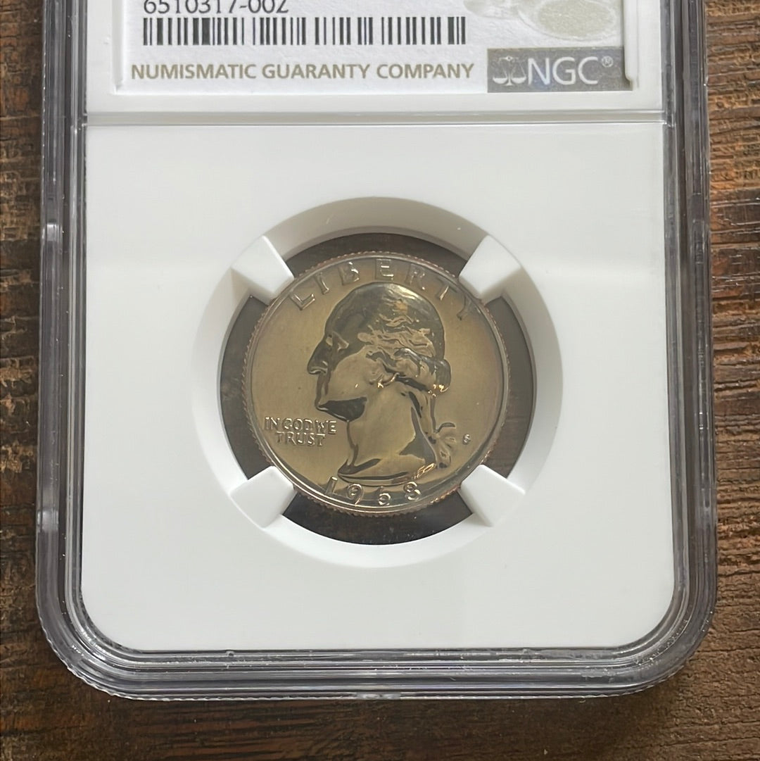 1968-S 25c US Washington Quarter NGC PF68