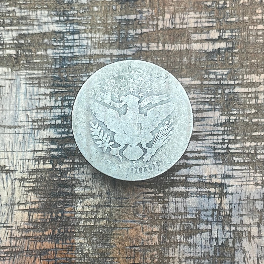 1909-S 50C US Barber Half Dollar