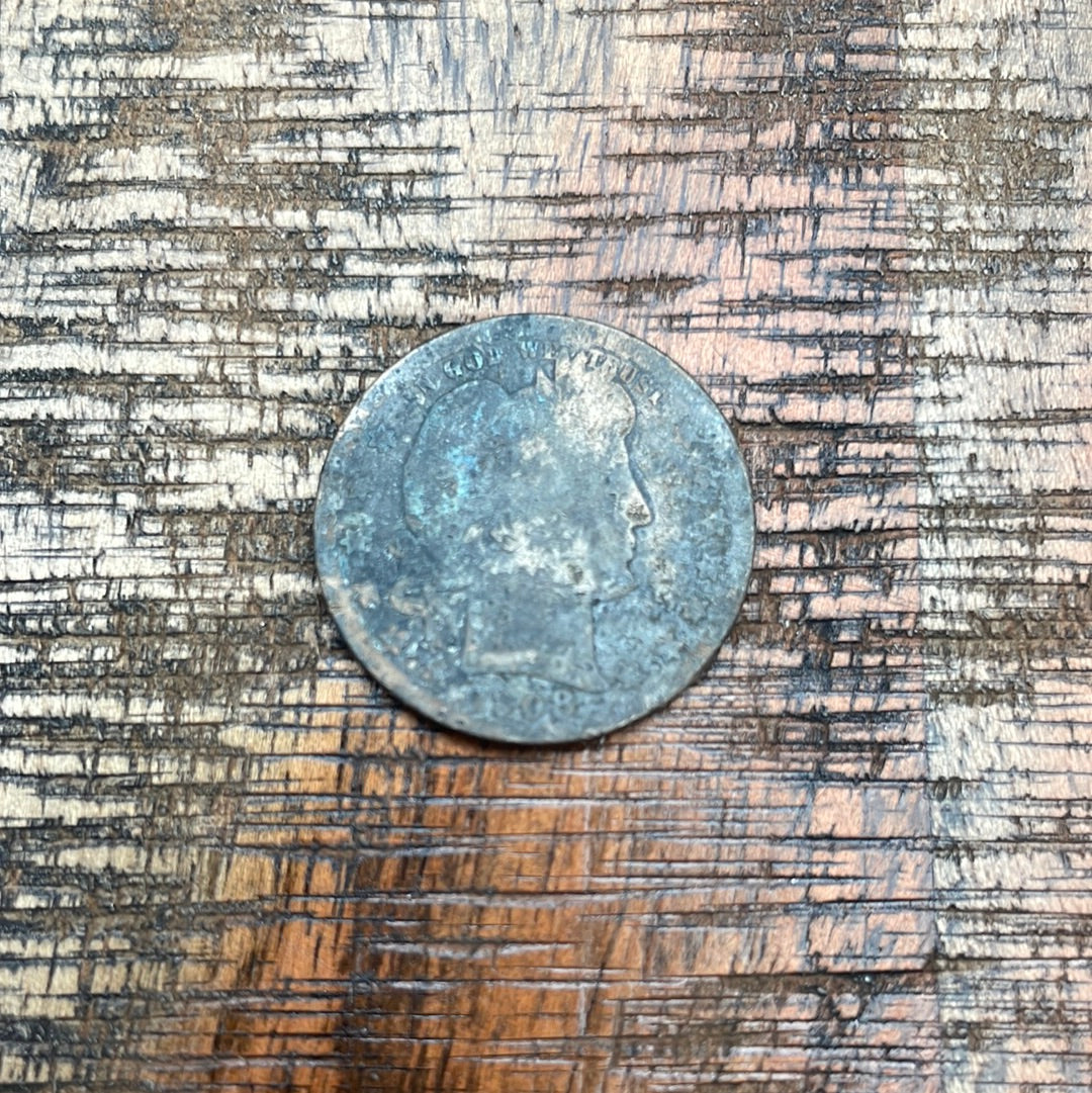 1908-O 25C US Barber Quarter