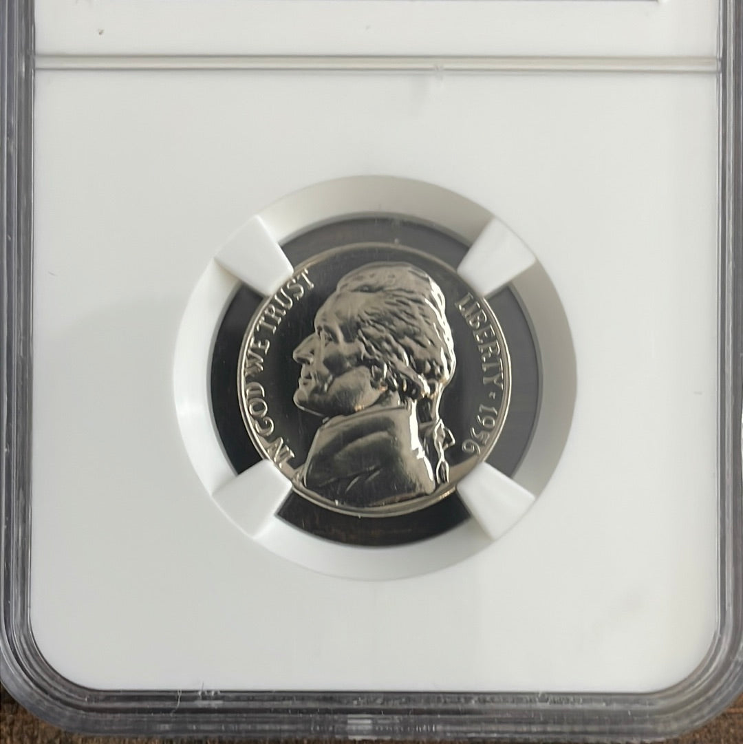 1956 5c US Jefferson Nickel. NGC PF68.