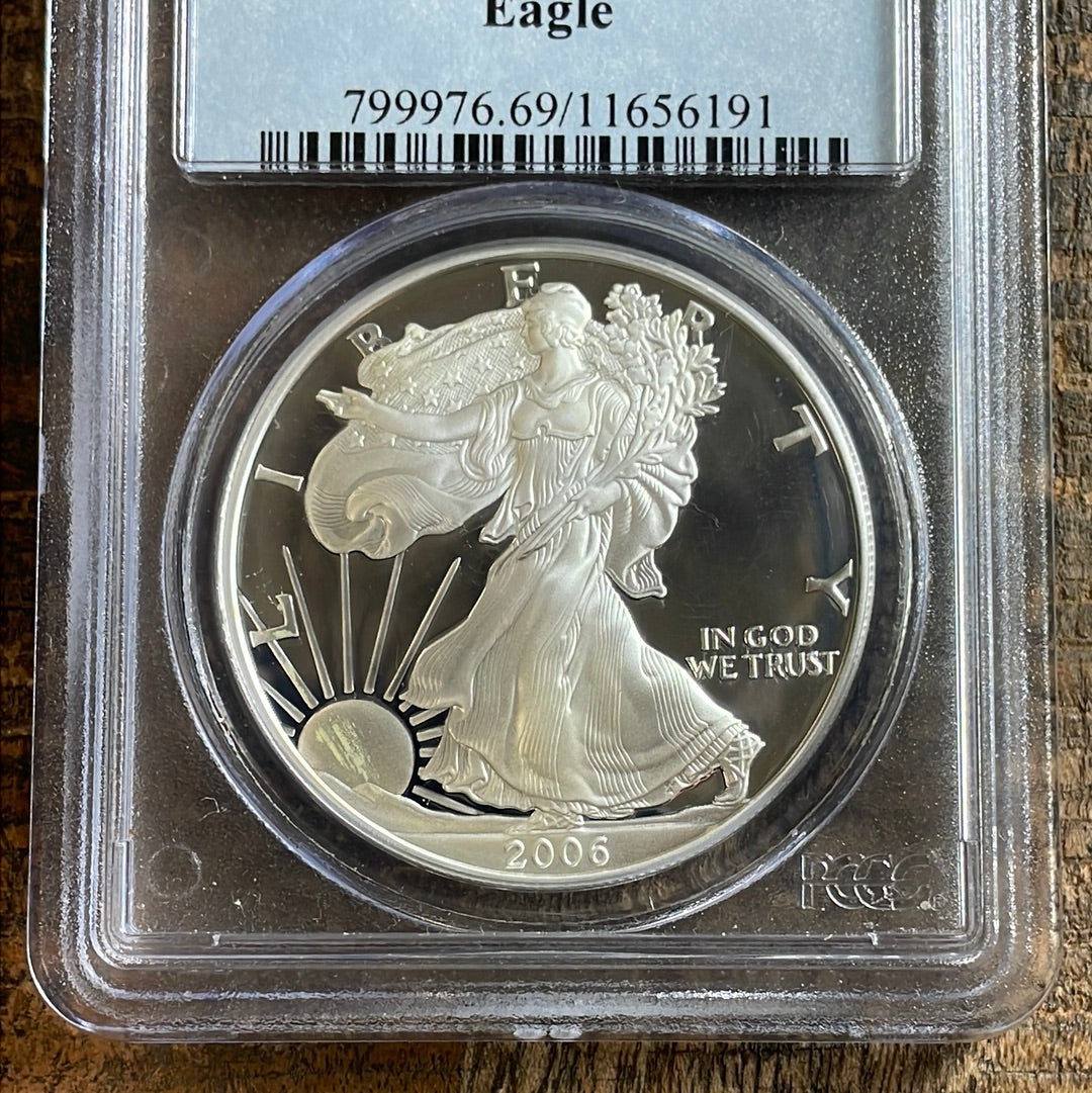 2006-W $1 American Silver Eagle PCGS PR69 DCAM.