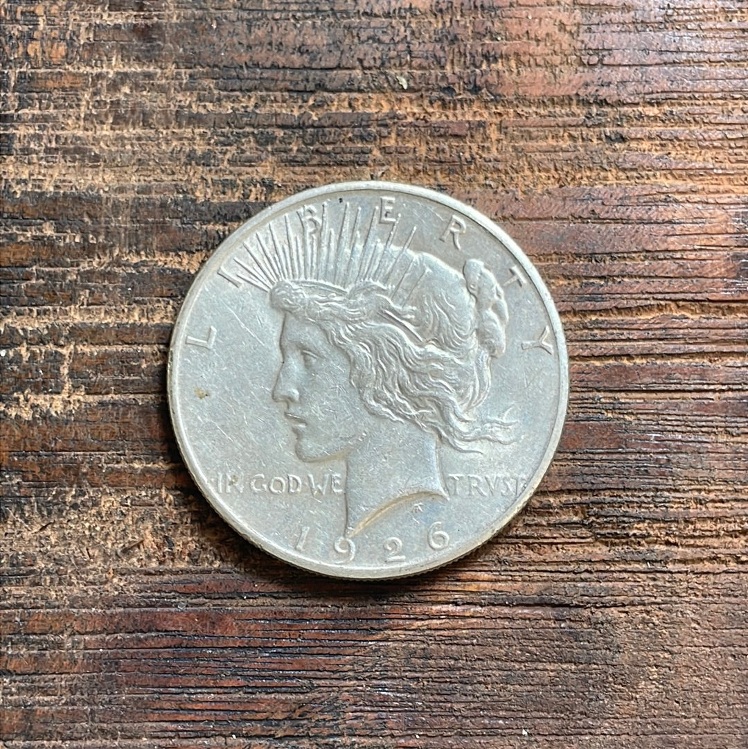 1926-S $1 US Silver Peace Dollar