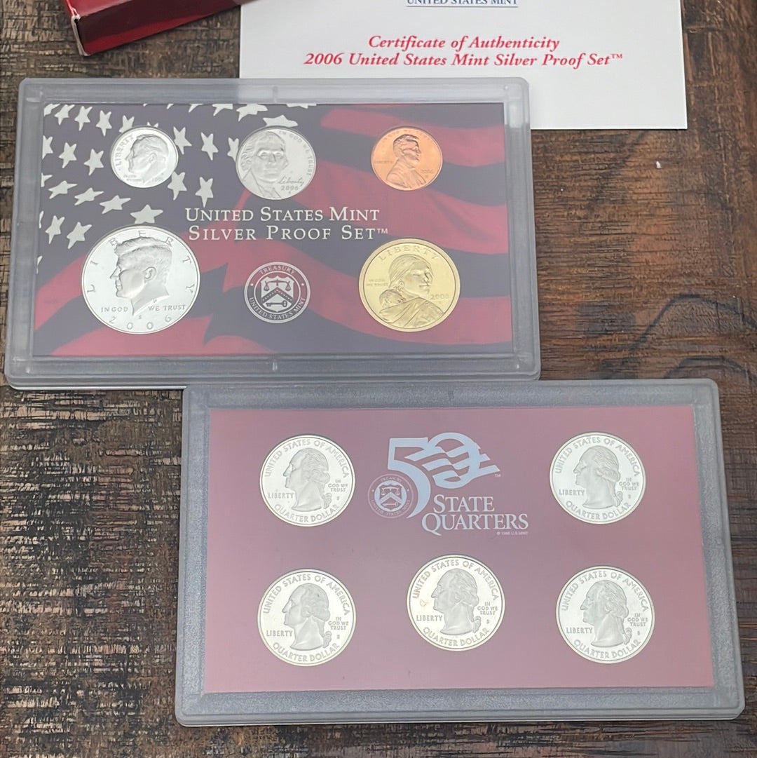 2006-S Silver Proof Set in OGP with COA