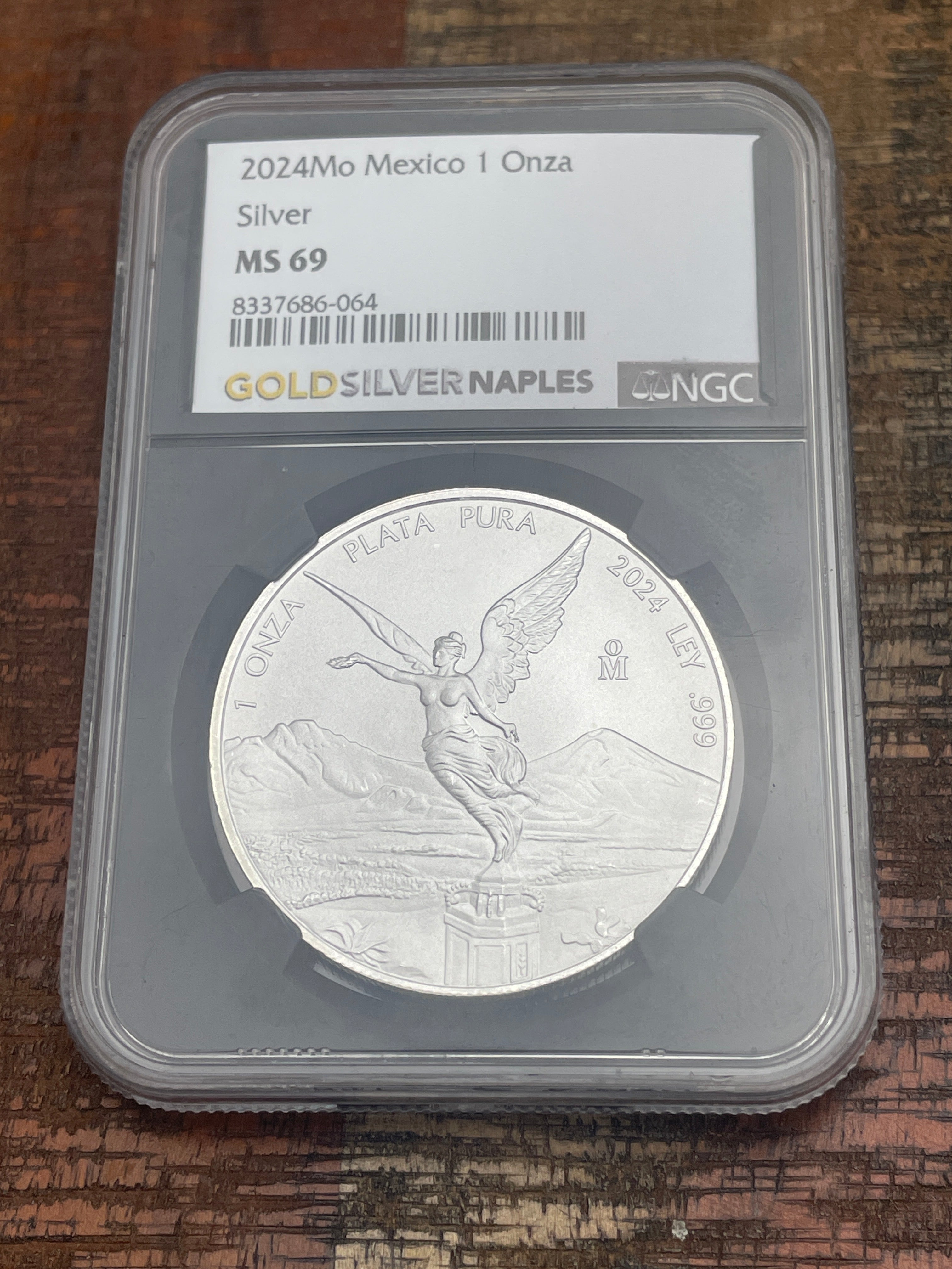 2024 Mo Mexico 1 Onza Libertad 1oz .999 Silver NGC MS69