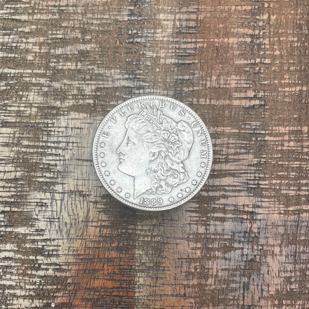 1889 $1 US Morgan Silver Dollar