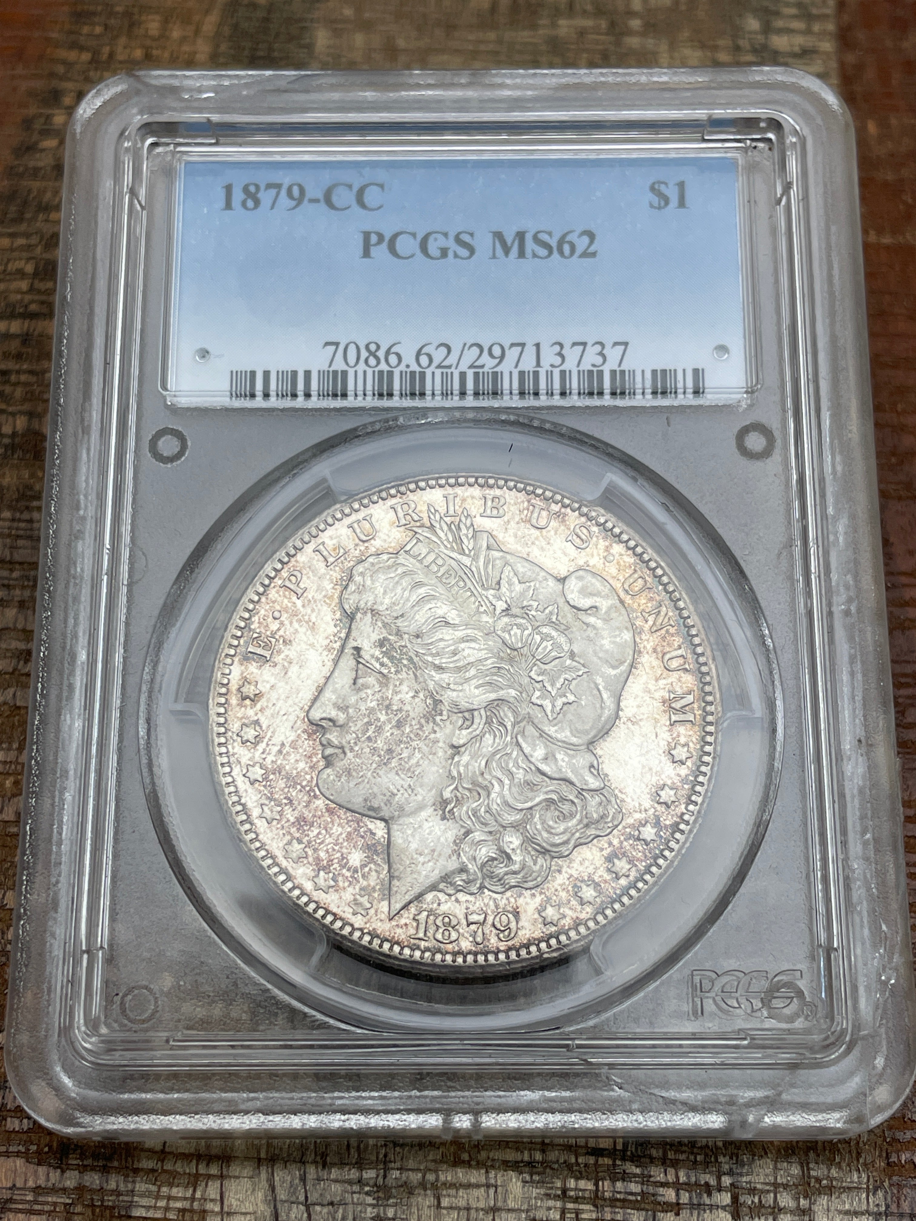 1879-CC $1 Morgan Silver Dollar PCGS MS62