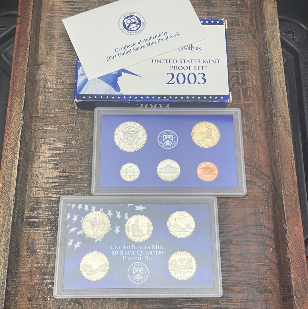 2003 - 10 Coin Proof Set in OGP