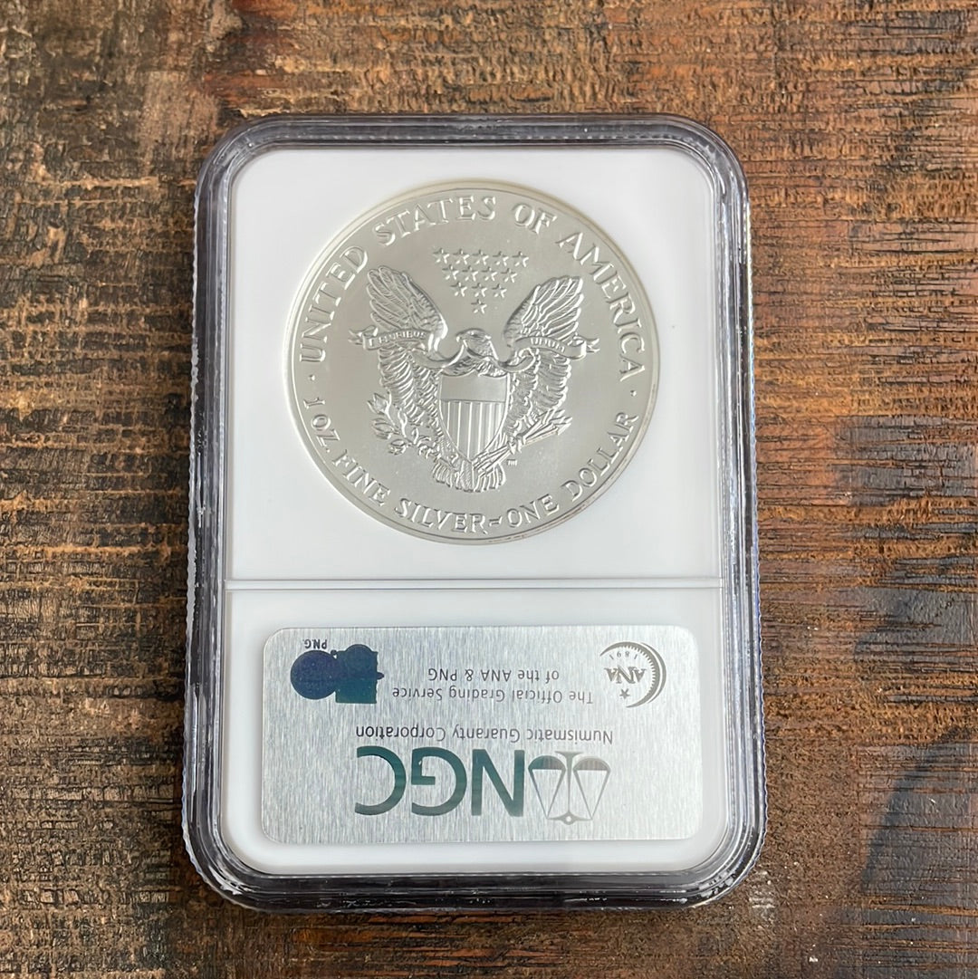 1989 $1 US American Silver Eagle NGC MS69