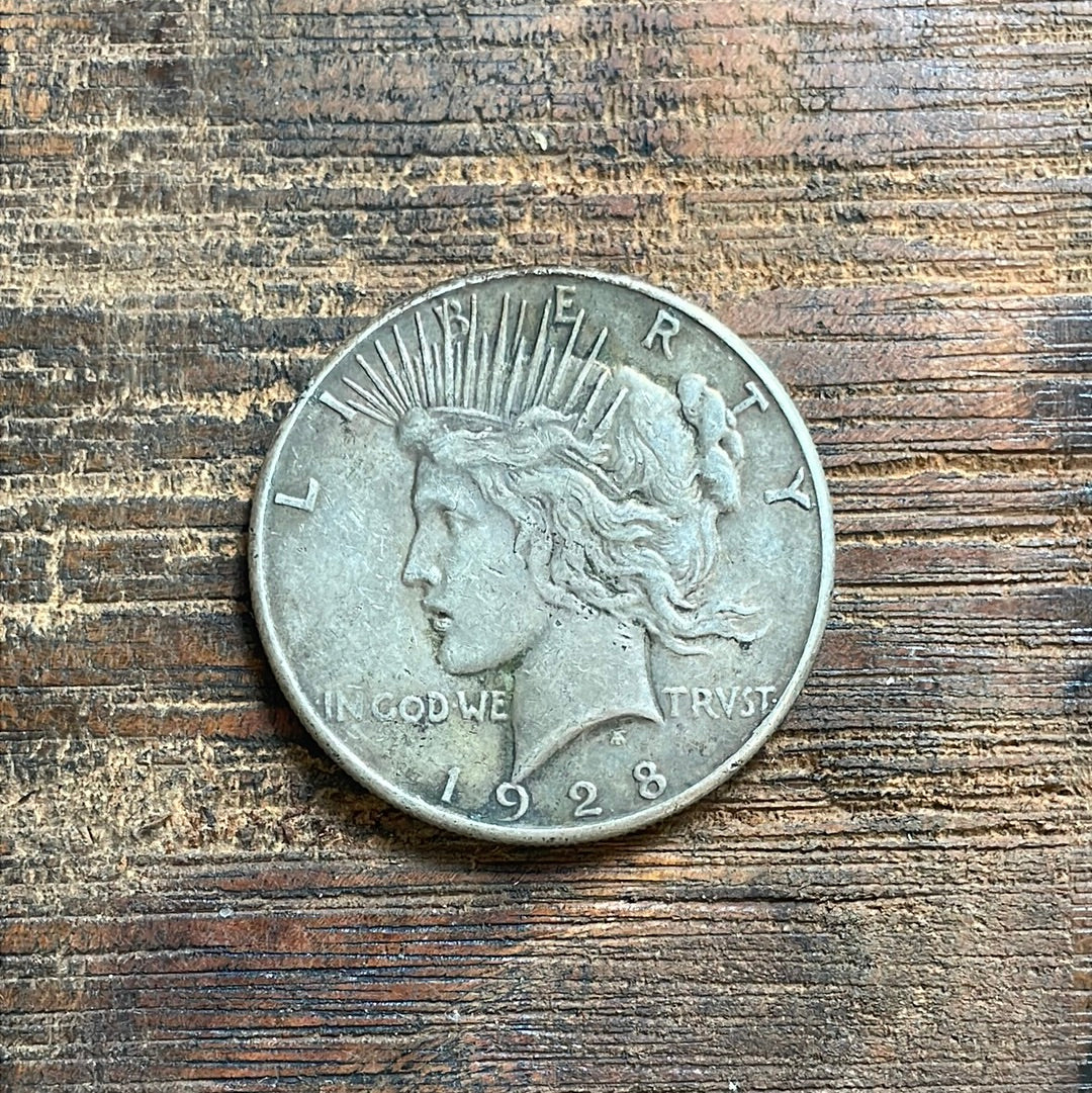 1928-S $1 US Silver Peace Dollar