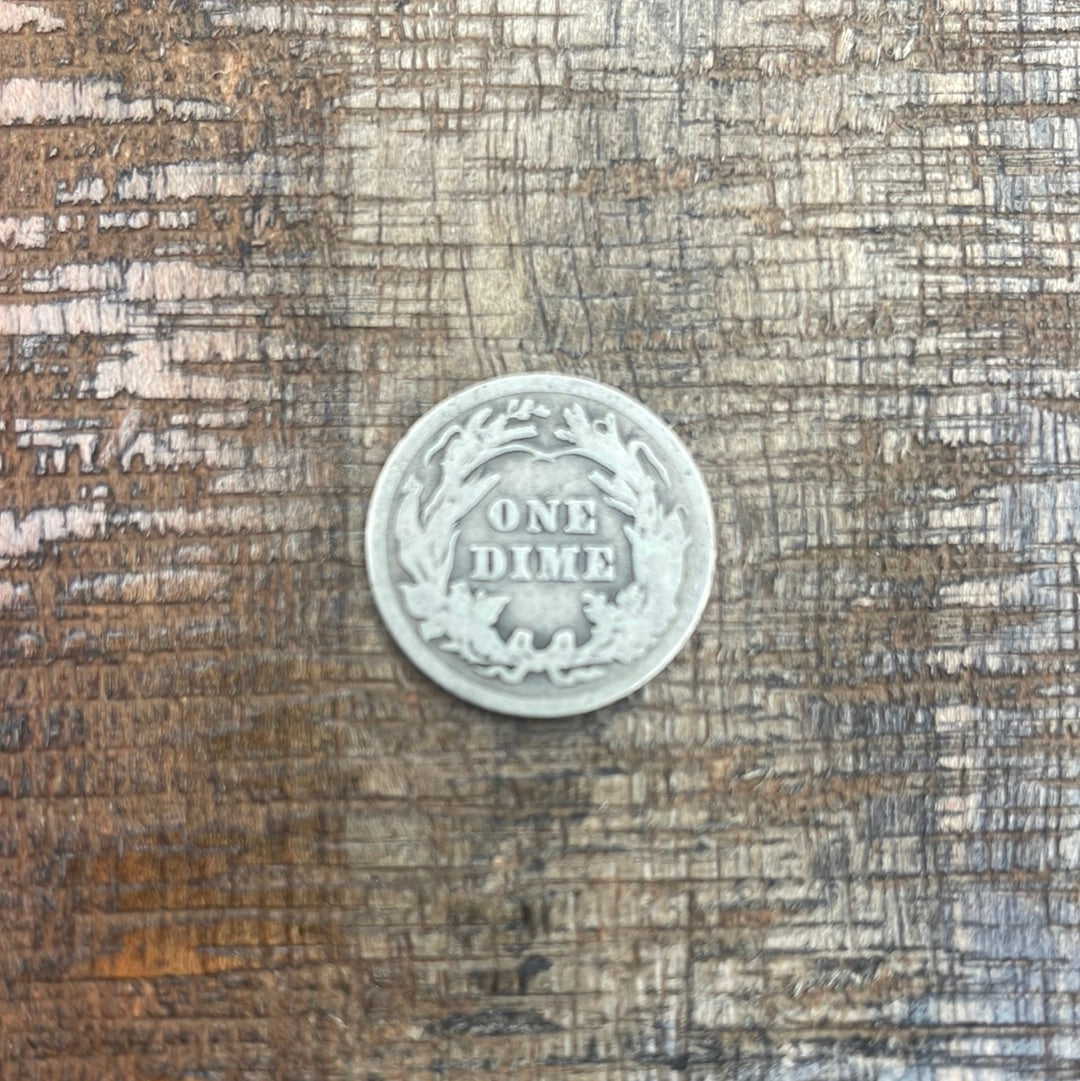 1911 10c US Barber Dime - 90% Silver