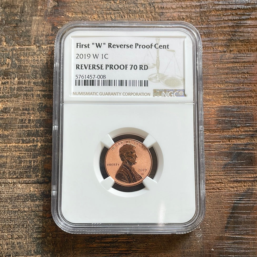 2019-W 1C US Lincoln Penny. NGC Reverse PF70 RD.