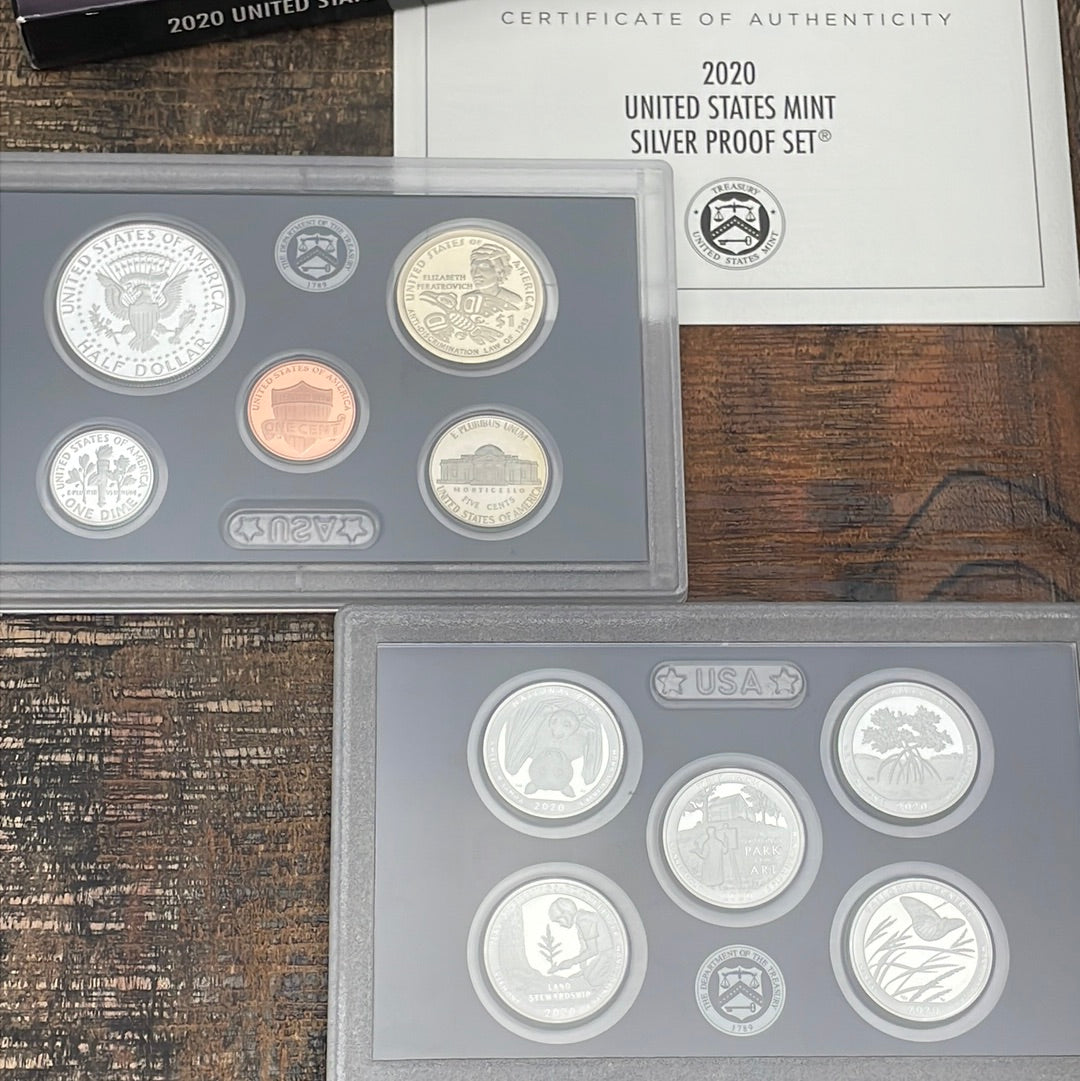 2020-S Silver Proof Set in OGP with COA