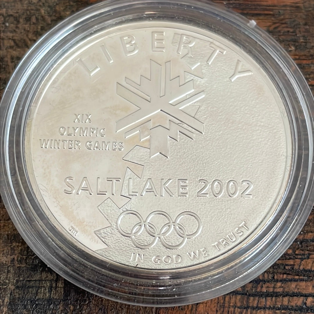 2002 Salt Lake Olympic Winter Games Commemorative Coin~Silver Dollar-Proof Coin~OGP with COA
