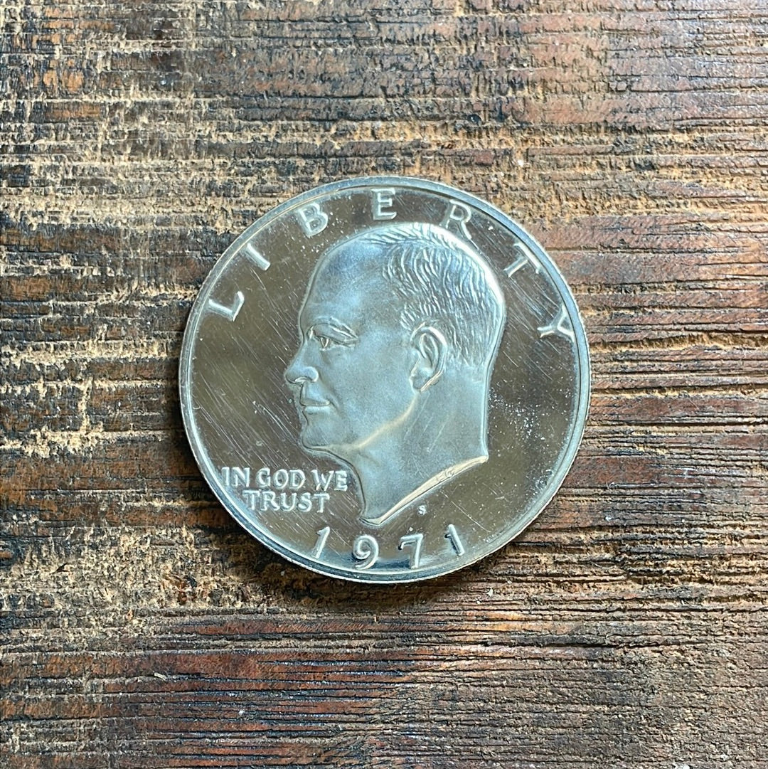 1971-S $1 US Eisenhower Dollar Proof 40% Silver