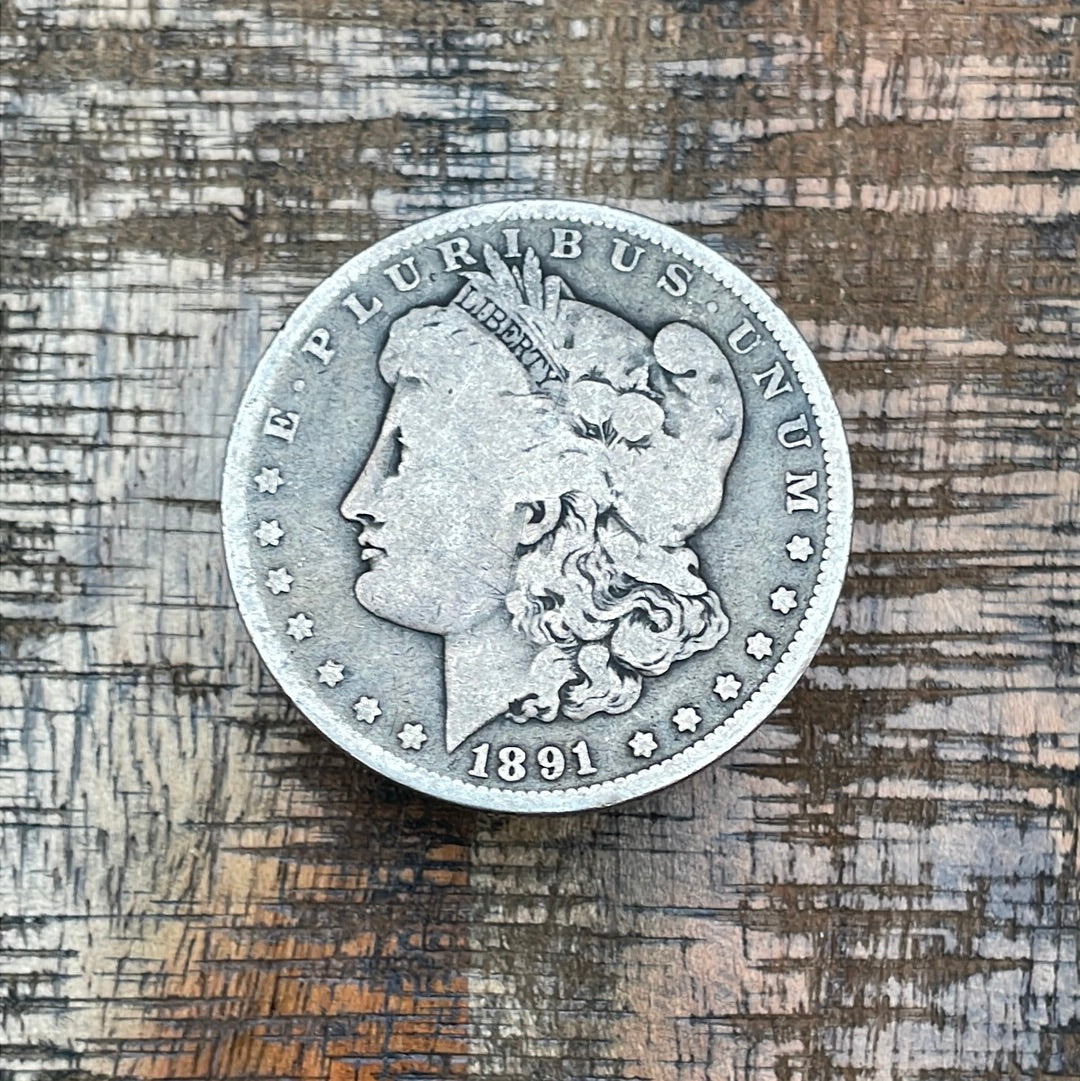 1891-O $1 US Morgan Silver Dollar