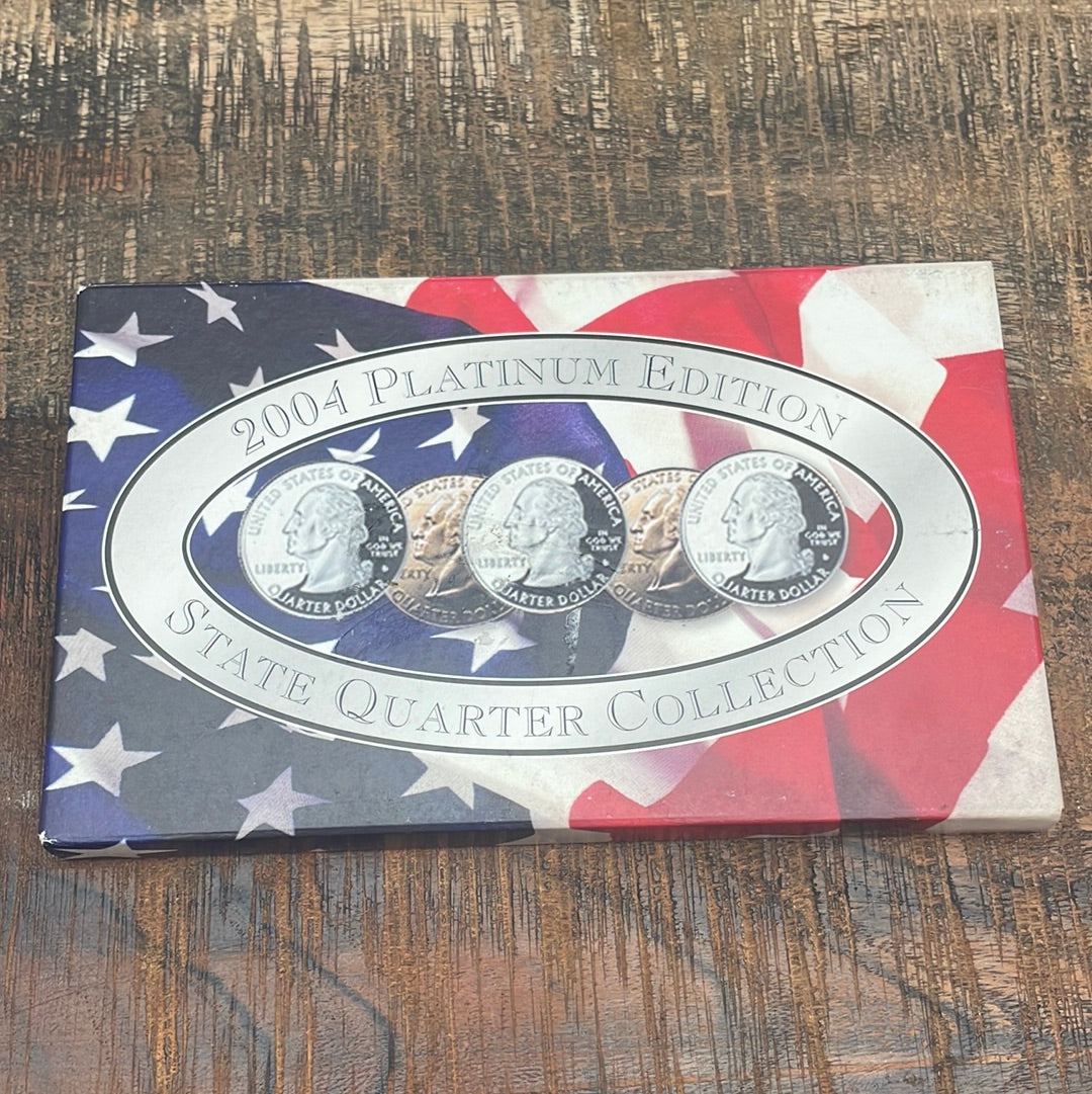 2004 Platinum Edition State Quarter Collection in OGP