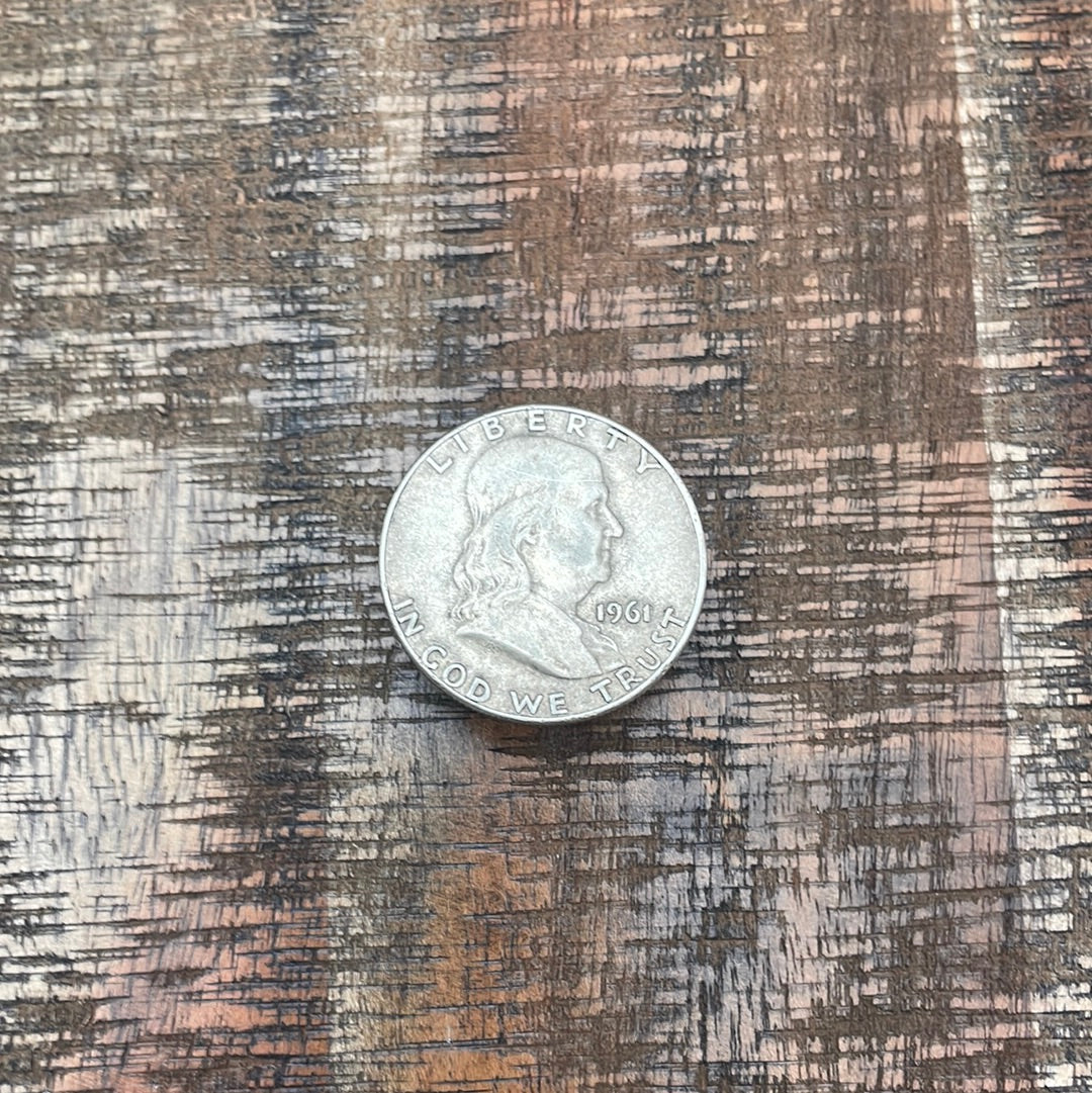 1961 50C US Franklin Half Dollar