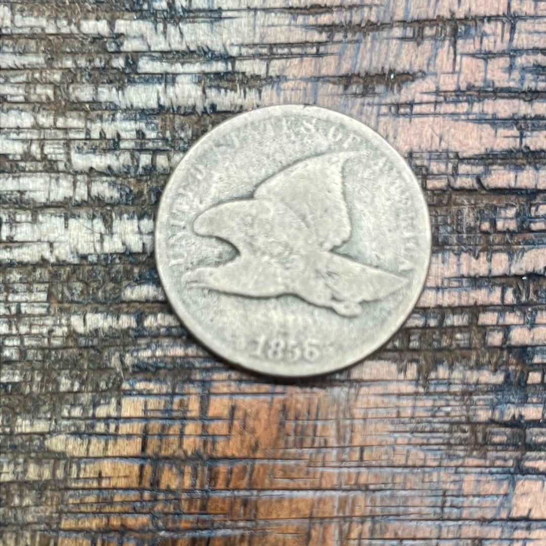 1858 1c Flying Cent ~ Large Letters