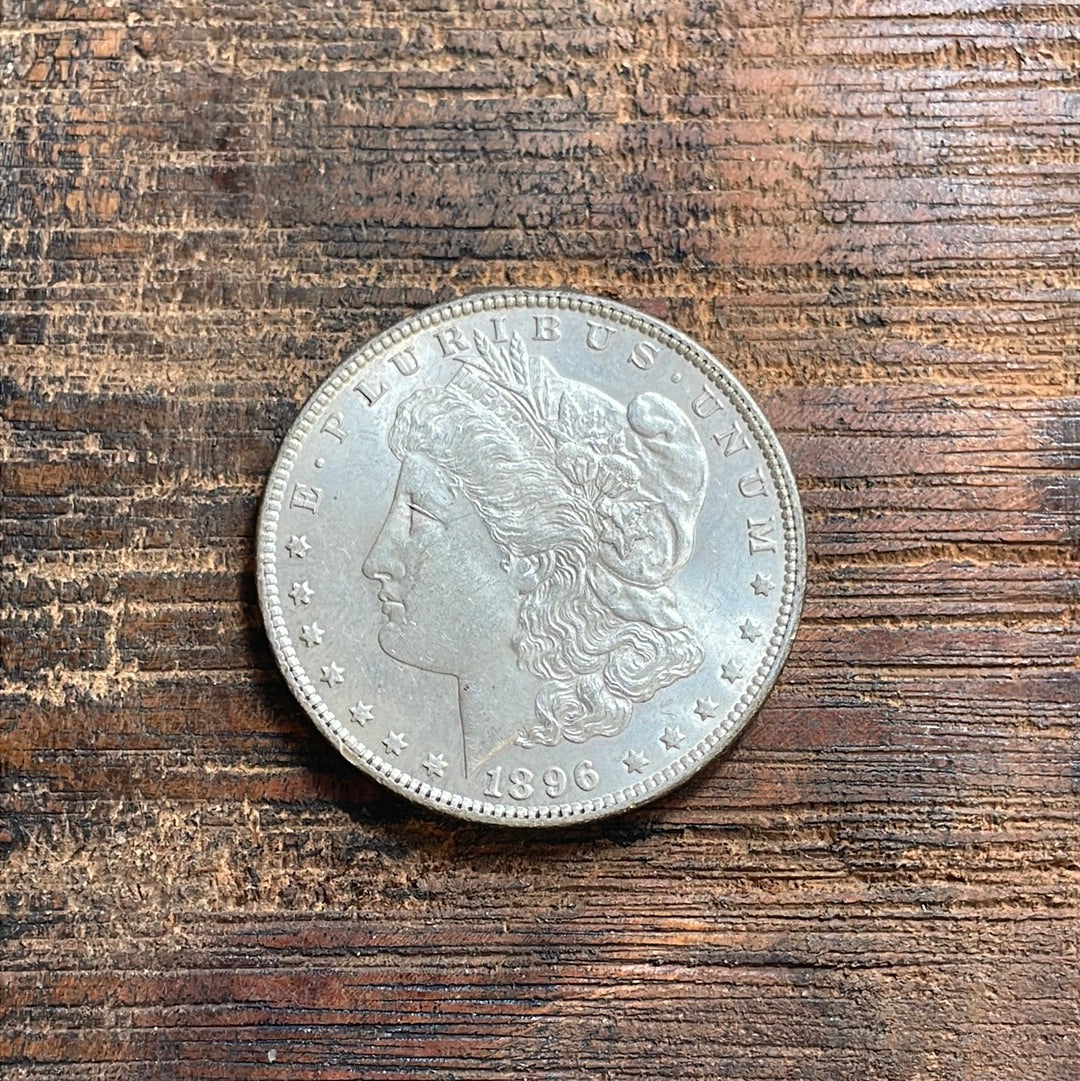 1896 $1 US Morgan Silver Dollar