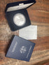 2003-W $1 US American Silver Eagle Proof Coin~Capsule, Presentation Case, and Box with COA