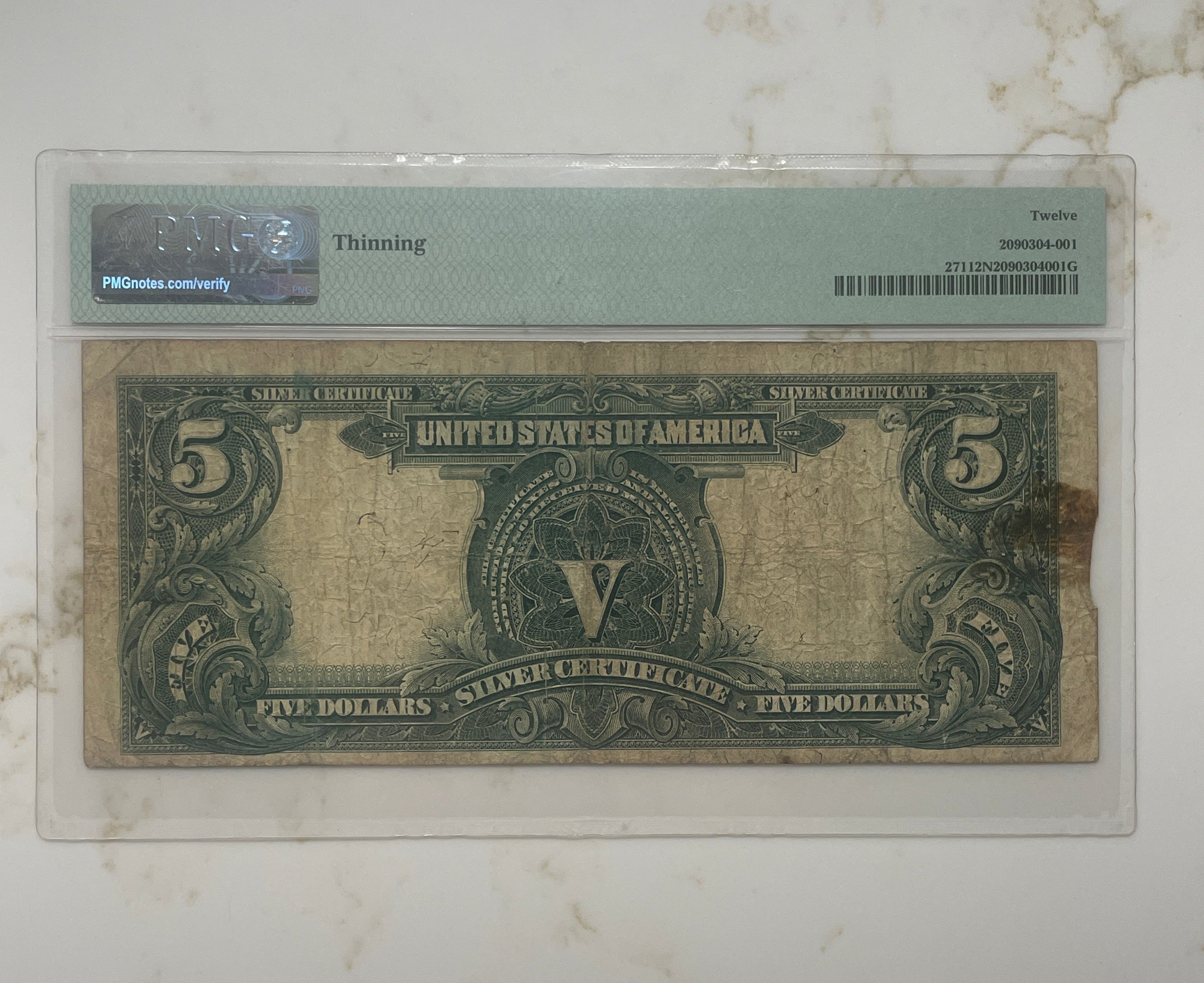 1899 $5 Indian Chief Silver Certificate FR#271 PMG 12