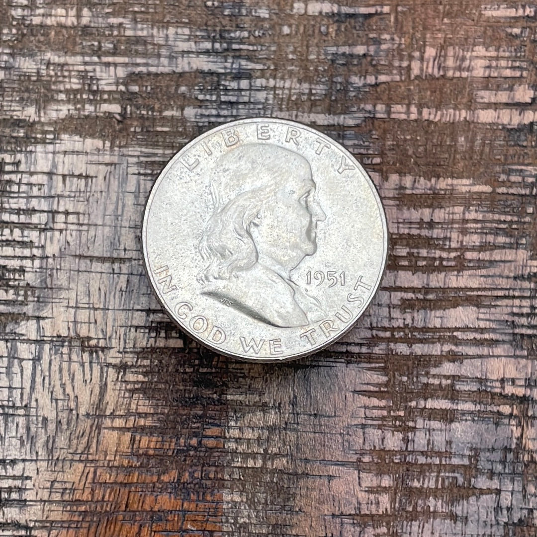 1951 50C US Franklin Half Dollar