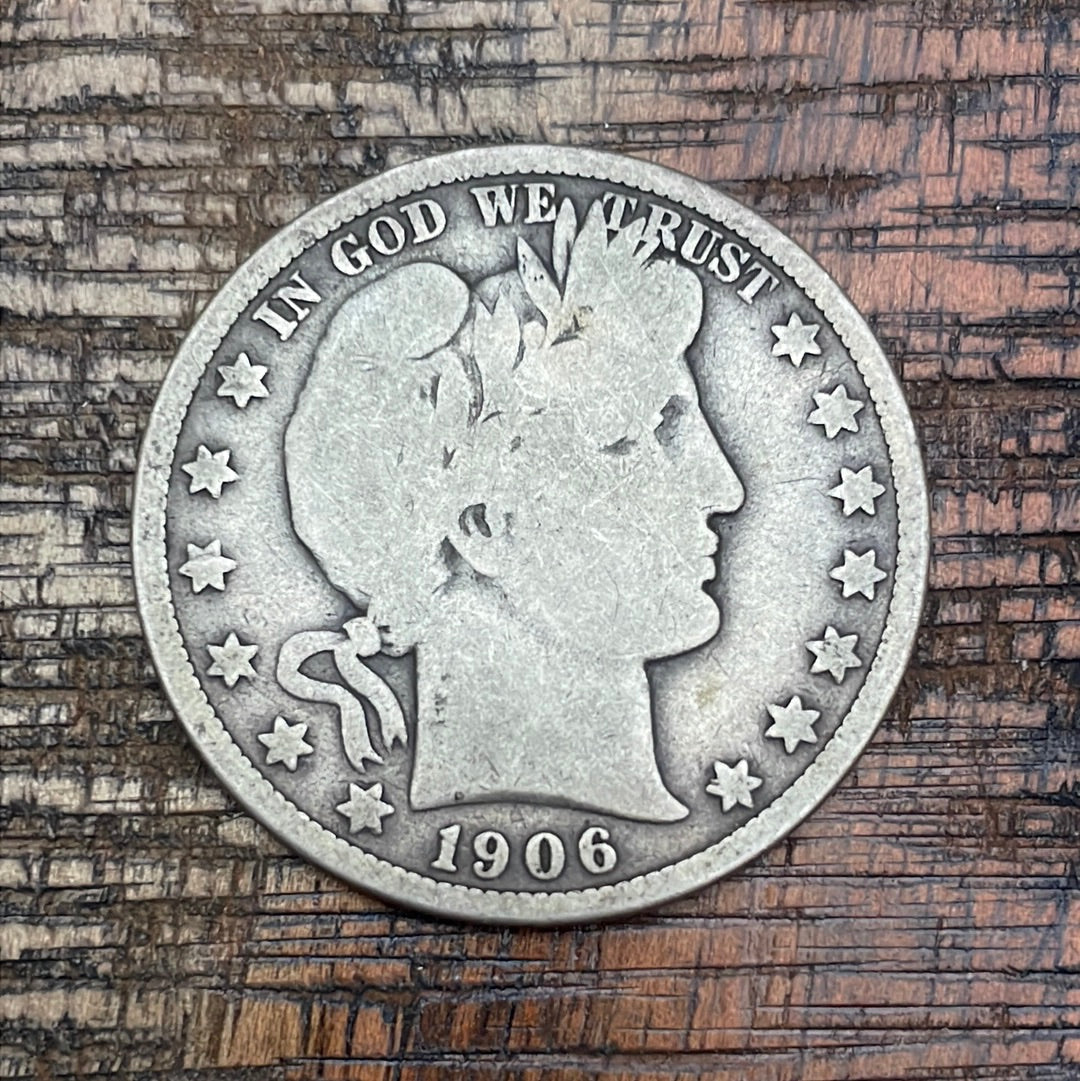 1906 50C US Barber Half Dollar