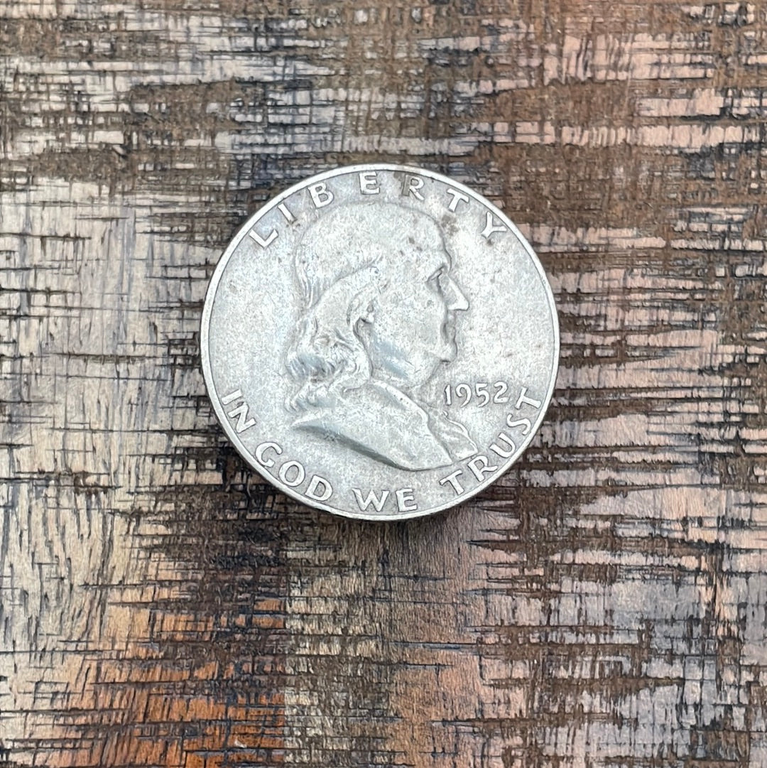 1952-D 50C US Franklin Half Dollar