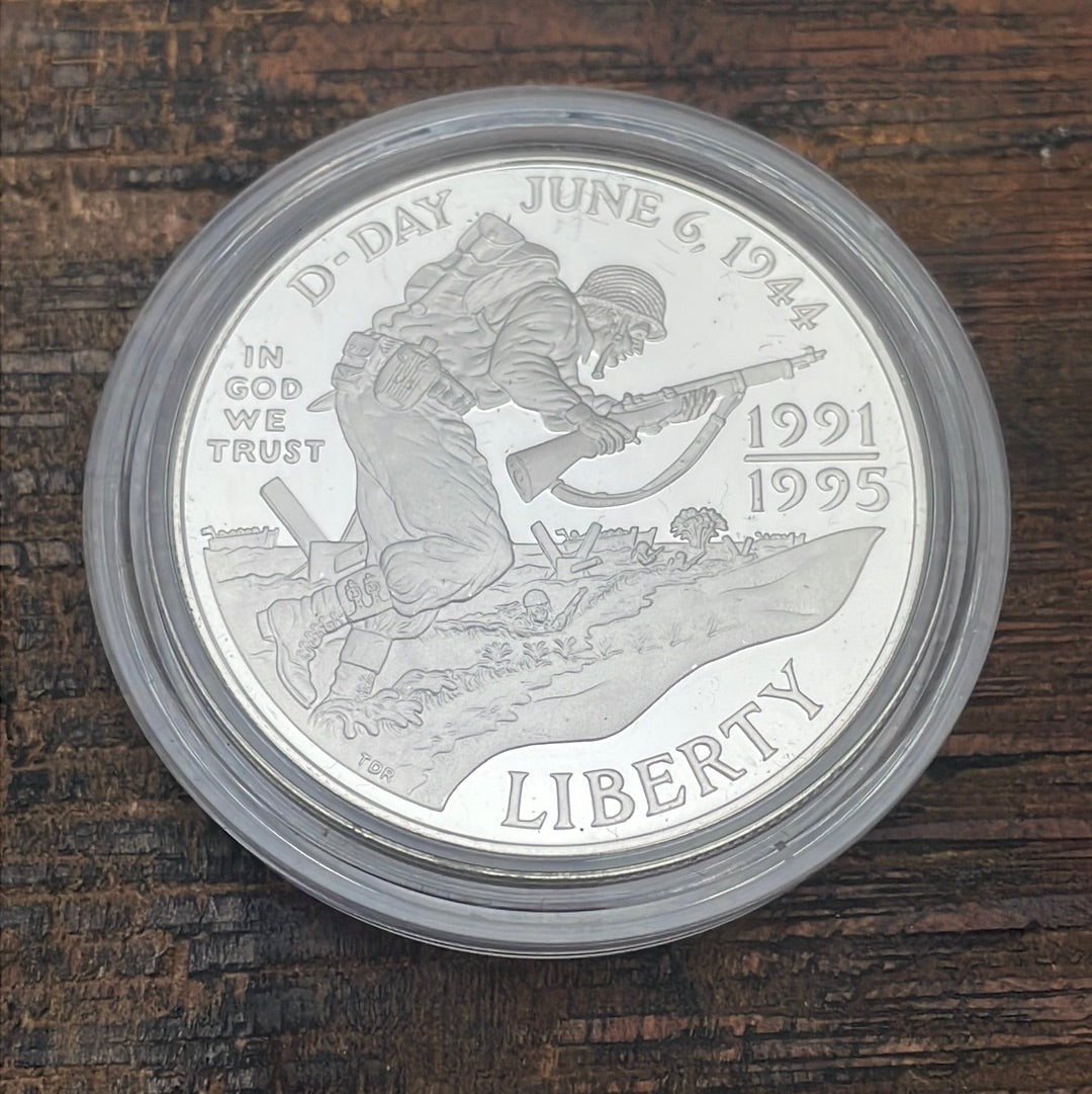 1991-1995 (1993) W&P World War II 50th Anniversary Proof 2 Coin Set