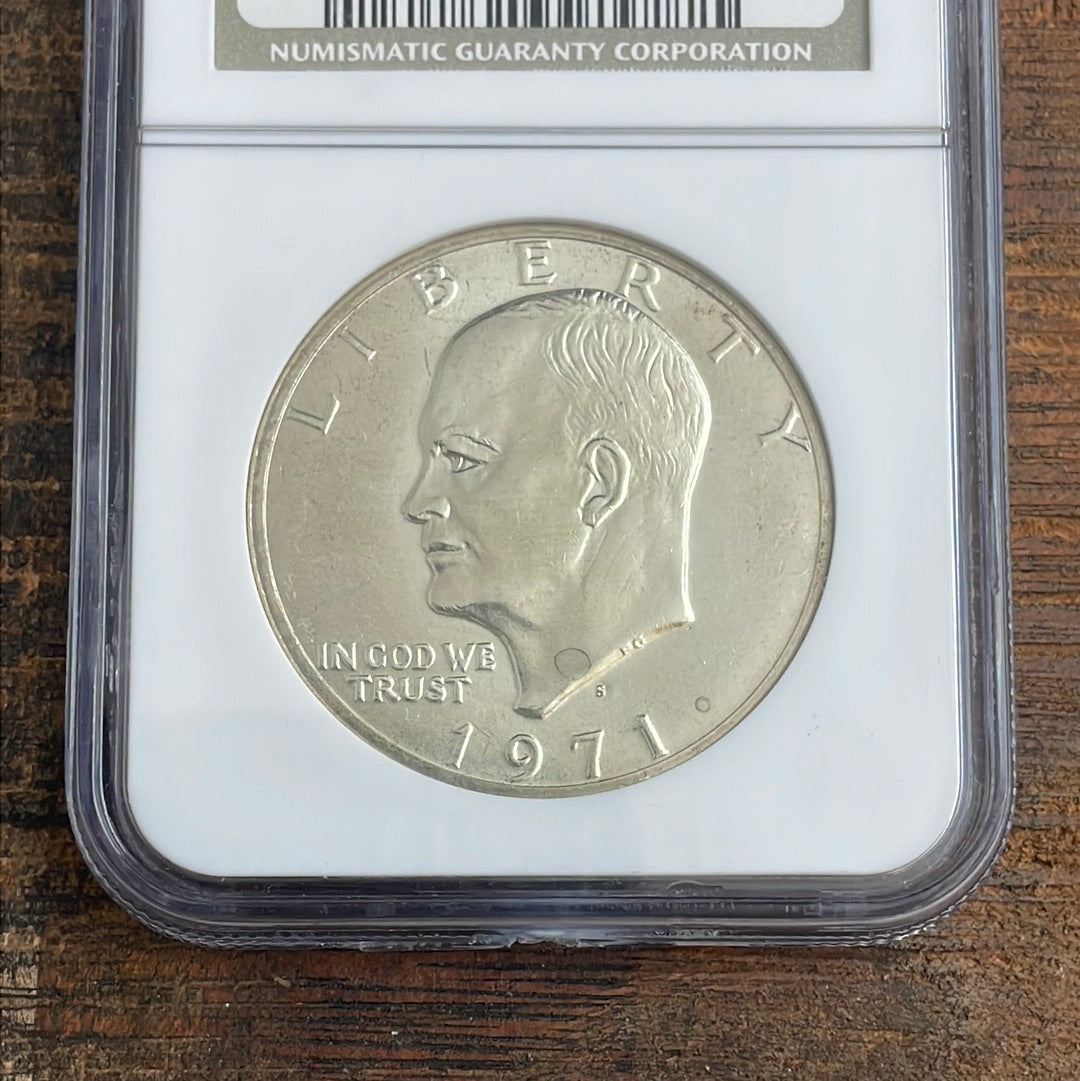 1971-S $1 US Silver Eisenhower Dollar NGC MS66