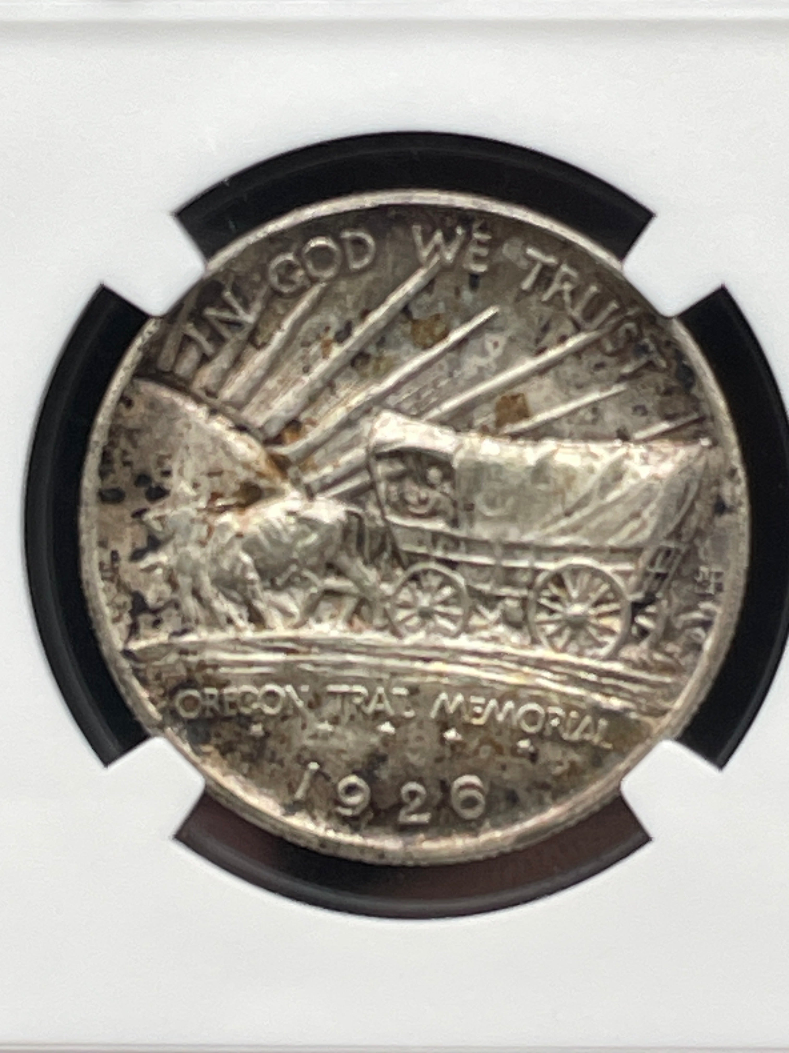 1926-S 50C Oregon Trail Commemorative Silver Half Dollar NGC MS65