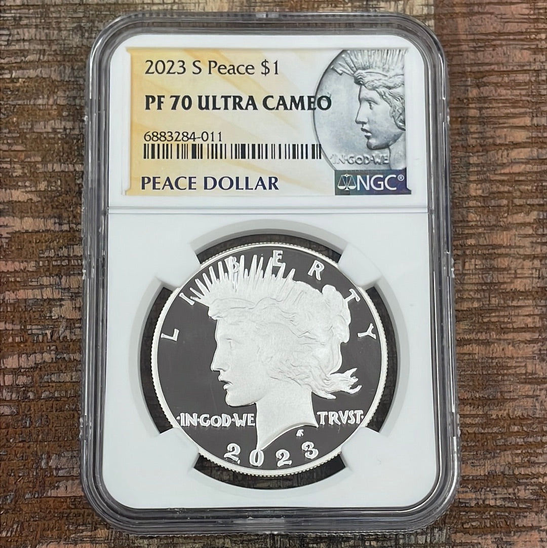 2023-S $1 US Peace Dollar ~ NGC PF70 Ultra Cameo