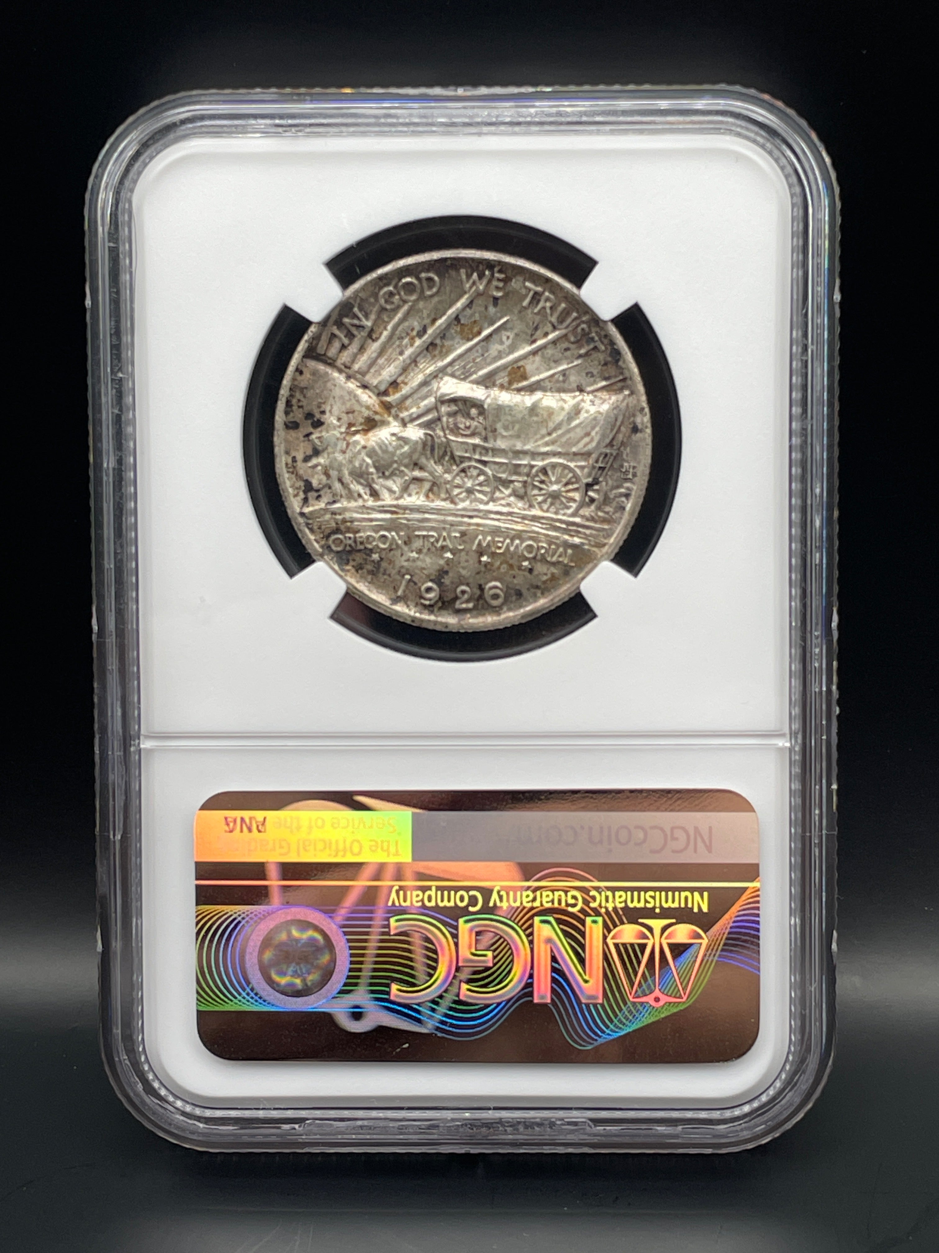 1926-S 50C Oregon Trail Commemorative Silver Half Dollar NGC MS65
