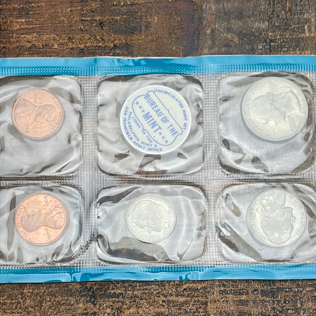 1969 Mint Set in Envelope 40% Silver