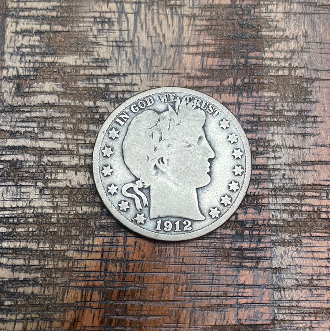 1912-S 50C US Barber Half Dollar
