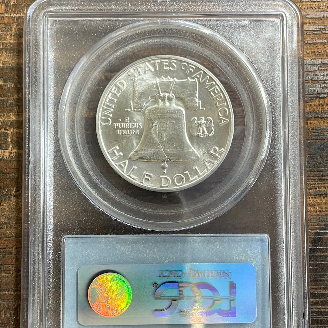 1955 50c Franklin Half Dollar PCGS MS64