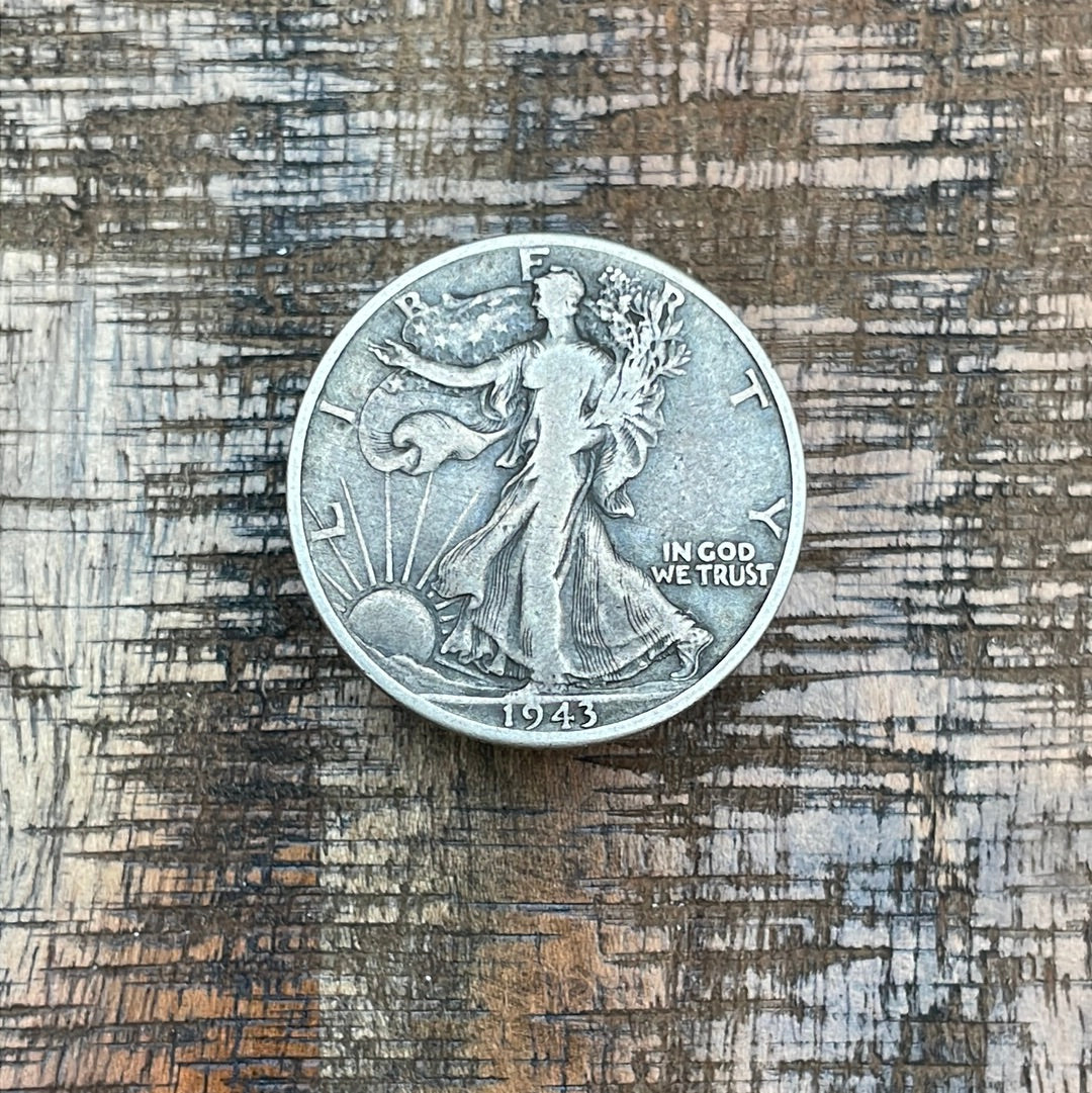 1943-D 50C US Walking Liberty Half Dollar