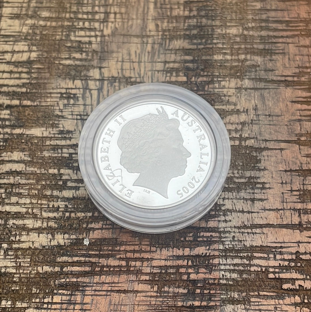 2005 $1 Fine Silver Proof 1915 Gallipoli Coin - Royal Australian Mint ~ NO outer box NO COA