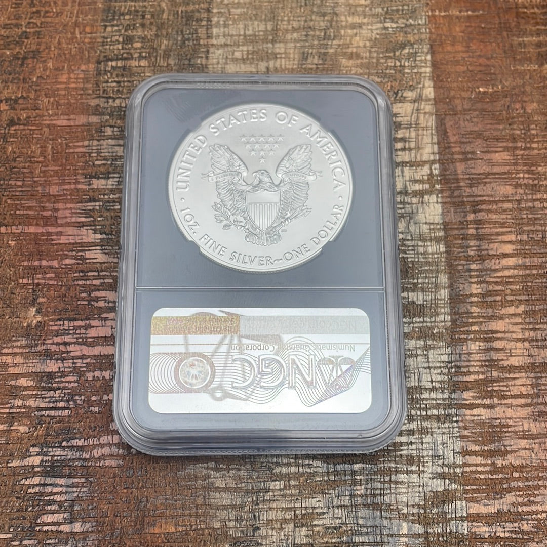 2018 $1 American Silver Eagle ~ FDOI ~ NGC MS70 ~ Jones Signed