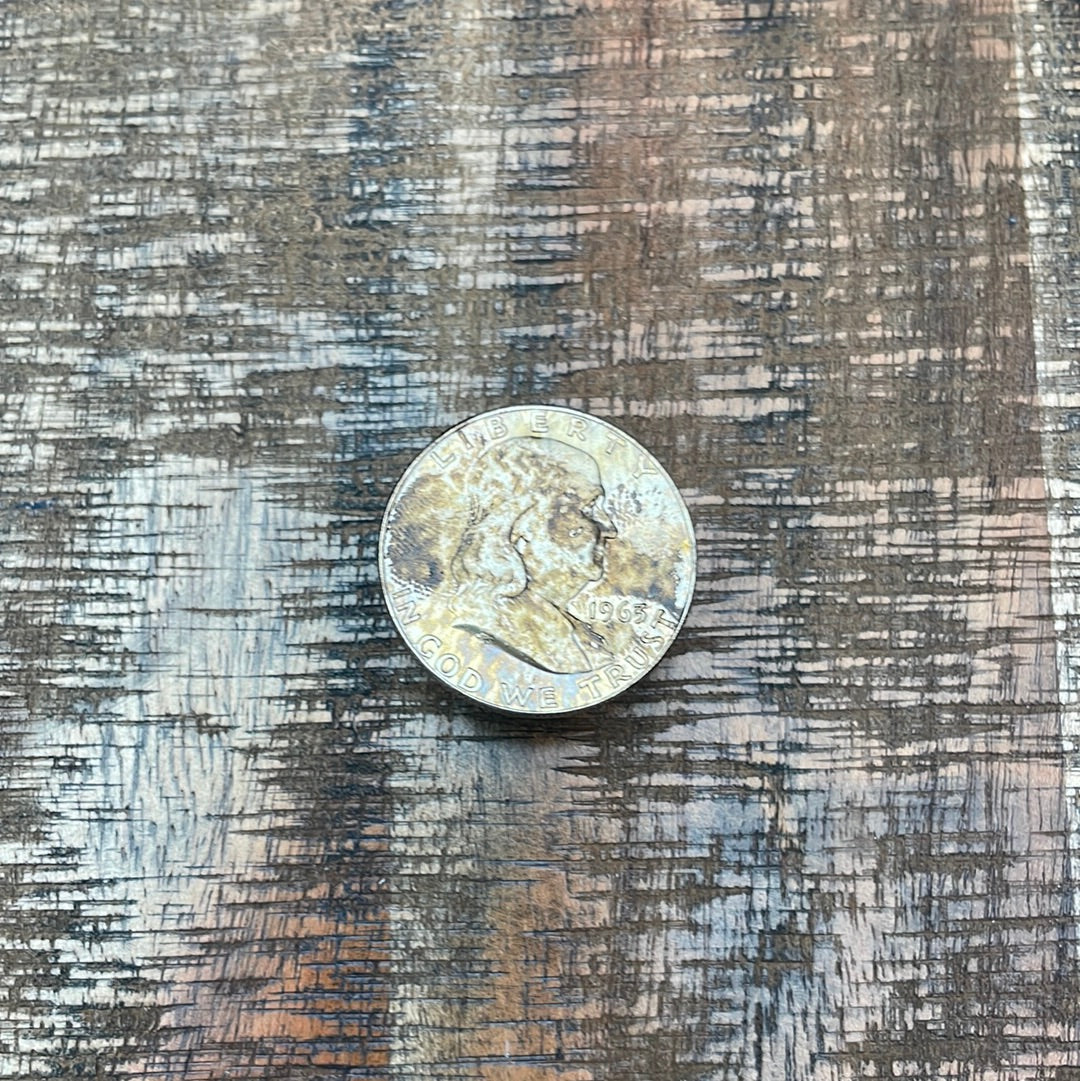1963-D 50C US Franklin Half Dollar