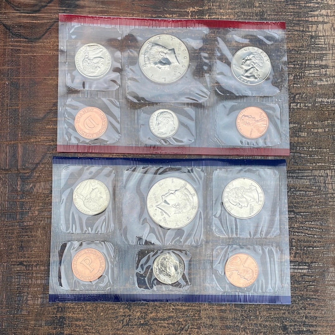 1996 Mint Set in Envelope no "W" dime