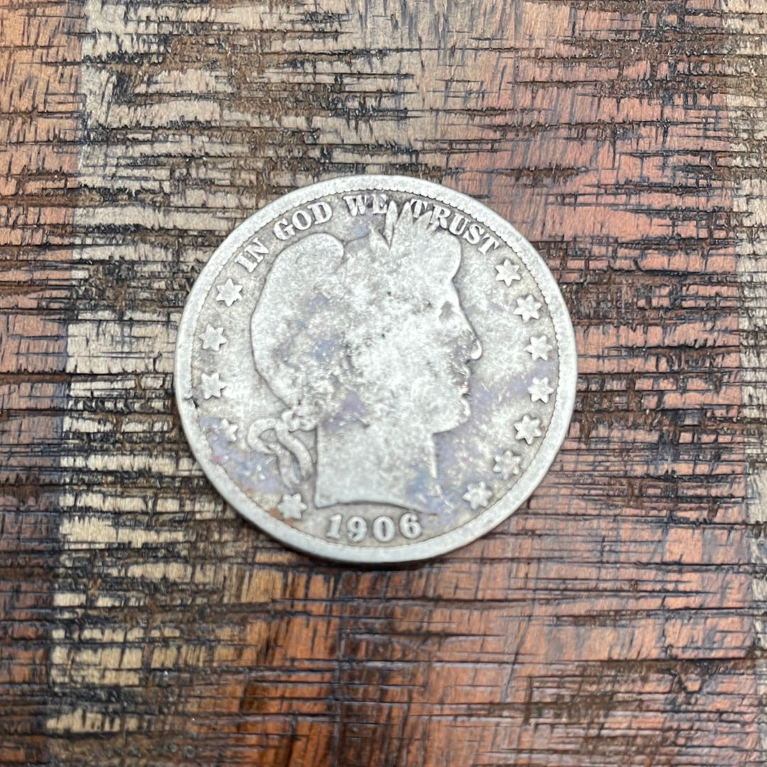 1906 50C US Barber Half Dollar
